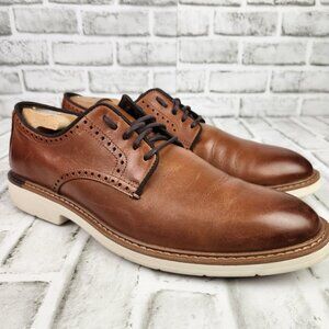 Cole Haan Go To Oxford Men Size 11.5 M Plain Toe Dress Brown Casual Comfort Shoe
